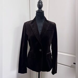 Luxe J Crew Fitted Blazer- Chocolate Size 4